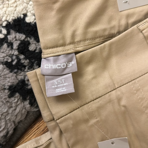 NWT Chico’s size 3.5T (size 18T) straight leg ankle khaki pants - Picture 4 of 5